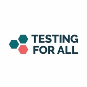 testingforall brand logo for testingforall.org