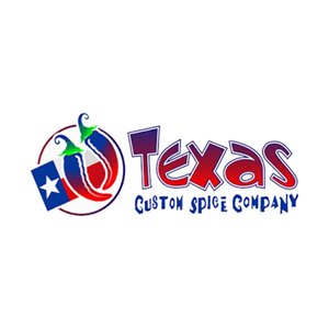 texascustomspice brand logo for texascustomspice.com