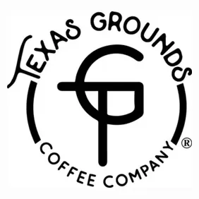 texasgroundscoffee brand logo for texasgroundscoffee.com