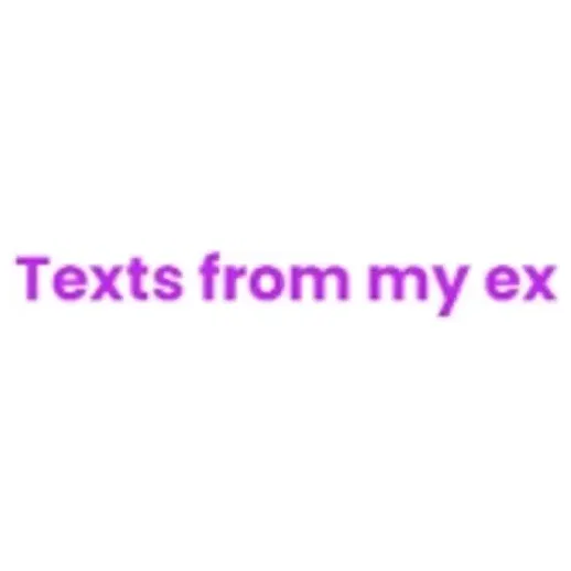 textsfrommyex brand logo for textsfrommyex.com