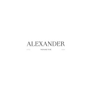 The Alexander Hotel brand logo for alexanderhotel.com