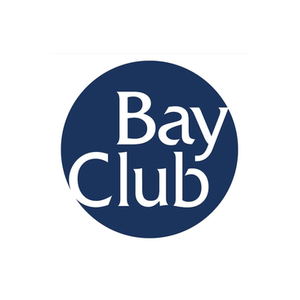 The Bay Club brand logo for bayclubs.com