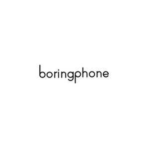 The Boring Phone brand logo for boringphone.com