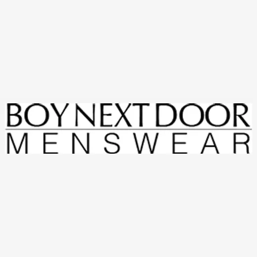 The Boy Next Door brand logo for boynextdoormenswear.com