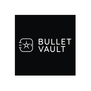 The Bullet Vault brand logo for bulletvault.com