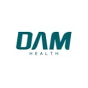 The DAM Health Shop brand logo for damhealthshop.com