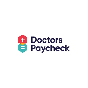The Doctors Paycheck brand logo for doctorspaycheck.com