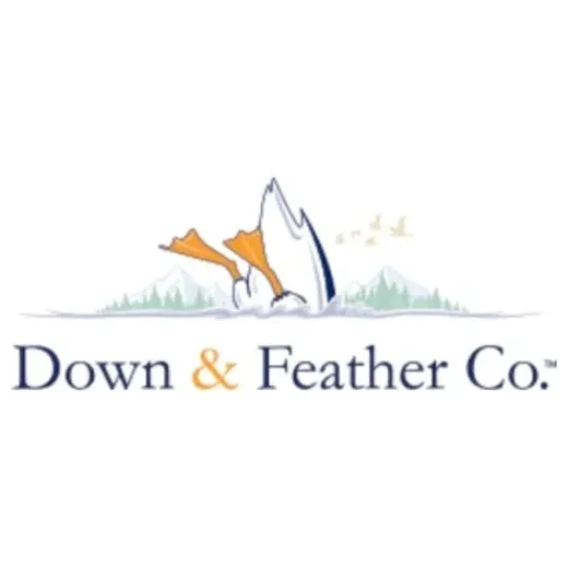The Down and Feather Company brand logo for downandfeathercompany.com