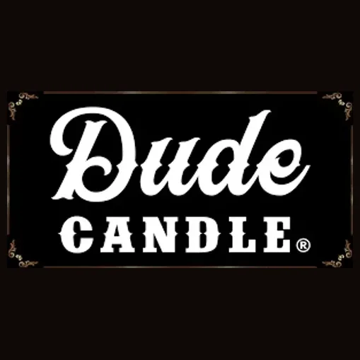 The Dude Candle brand logo for dudecandle.com