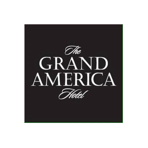 The Grand America Hotel brand logo for grandamerica.com