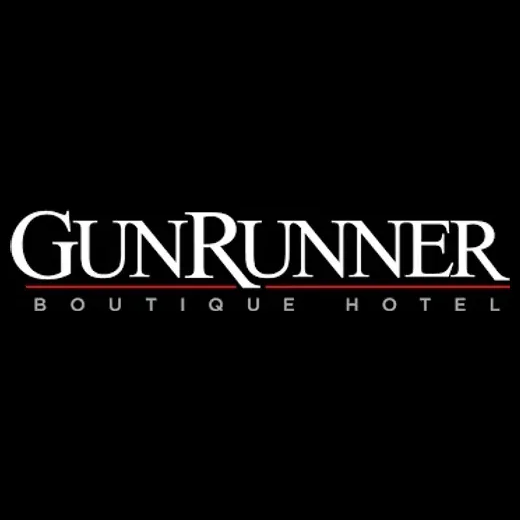 The Gunrunner brand logo for gunrunnerhotel.com