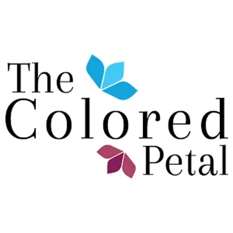 thecoloredpetal brand logo for thecoloredpetal.com