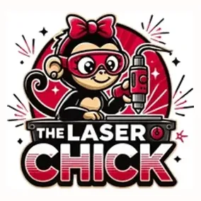 thelaserchick brand logo for thelaserchick.ink
