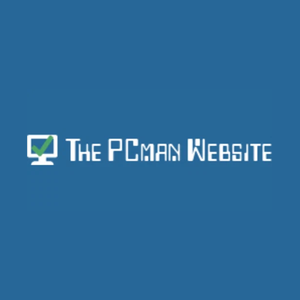 thepcmanwebsite brand logo for thepcmanwebsite.com