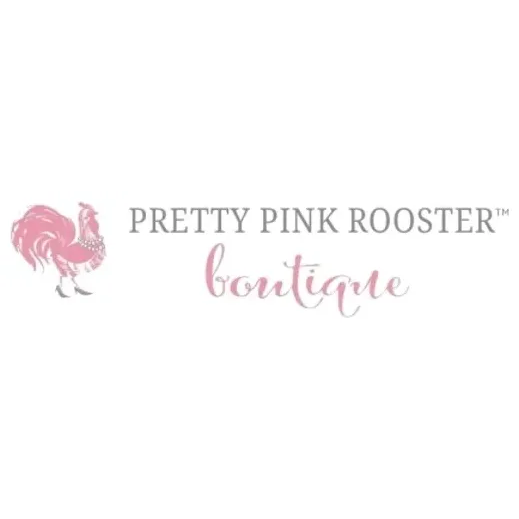 theprettypinkrooster brand logo for theprettypinkrooster.com