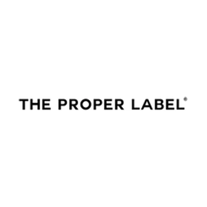 theproperlabel brand logo for theproperlabel.us
