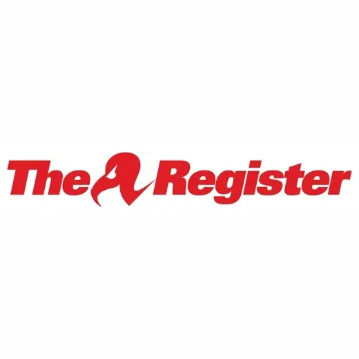 theregister brand logo for theregister.com