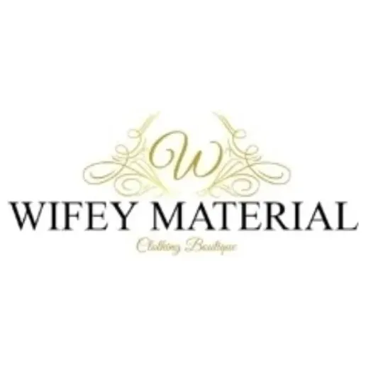 thewifeymaterialstore brand logo for thewifeymaterialstore.com
