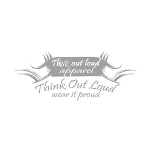 thinkoutloudapparel brand logo for thinkoutloudapparel.com