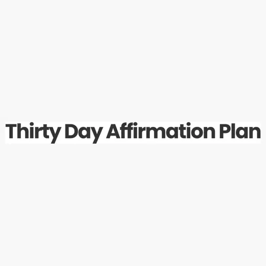 thirtydayaffirmationplan brand logo for thirtydayaffirmationplan.com