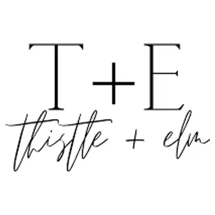 thistleandelm brand logo for thistleandelm.com