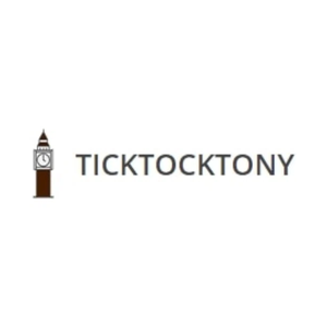 ticktocktony brand logo for ticktocktony.com