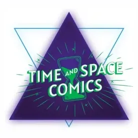 timeandspacecomics brand logo for timeandspacecomics.com