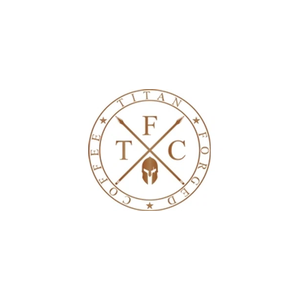 titanforgedcoffee brand logo for titanforgedcoffee.com