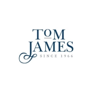 tomjames brand logo for tomjames.com