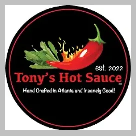 tonyshotsauce brand logo for tonyshotsauce.com
