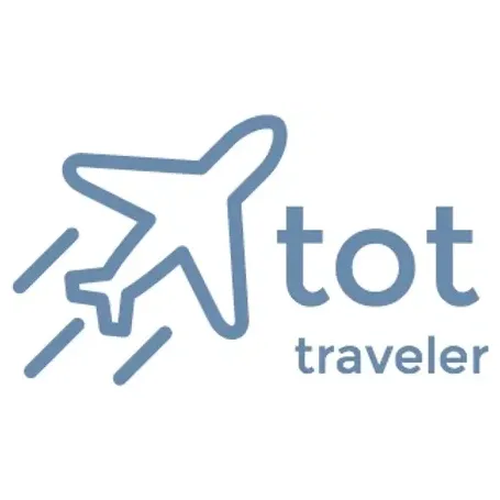 tottraveler brand logo for tottraveler.com
