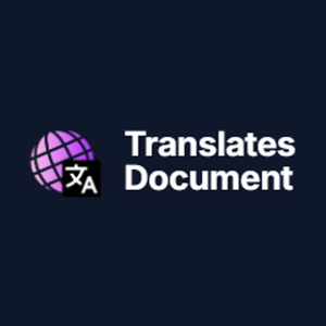 translatesdocument brand logo for translatesdocument.com