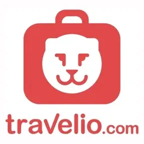 travelio.com/en/ brand logo for travelio.com