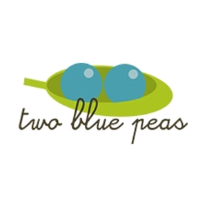 twobluepeas brand logo for twobluepeas.com
