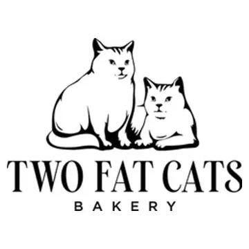 twofatcatsbakery brand logo for twofatcatsbakery.com