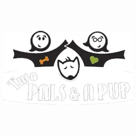 twopalsandapup brand logo for twopalsandapup.com