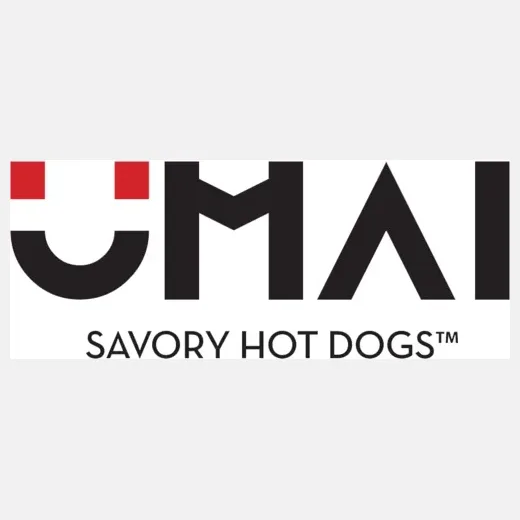 umaihotdogs brand logo for umaihotdogs.com