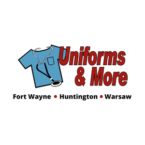 uniformsandmor brand logo for uniformsandmor.com