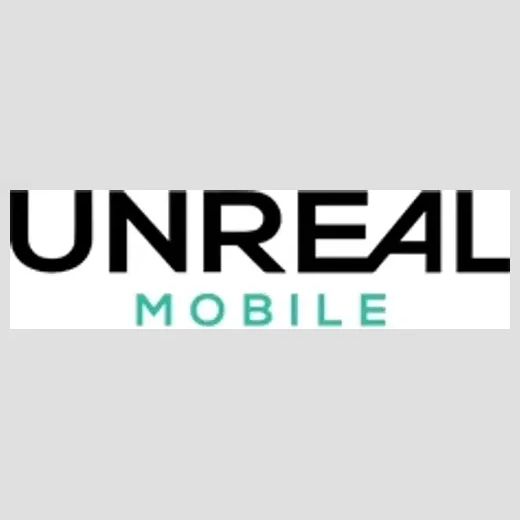 unrealmobile brand logo for unrealmobile.com