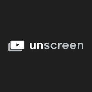 unscreen brand logo for unscreen.com