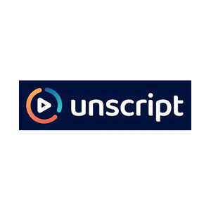 unscript brand logo for unscript.ai