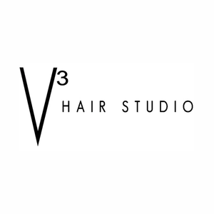 v3hairstudio brand logo for v3hairstudio.com