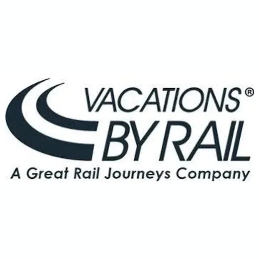vacationsbyrail brand logo for vacationsbyrail.com