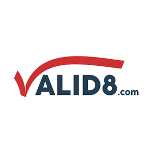 valid8 brand logo for valid8.com
