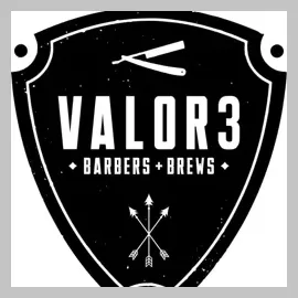 valor3barbers brand logo for valor3barbers.com