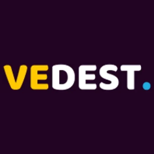 vedest brand logo for vedest.com