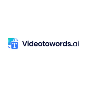 videotowords brand logo for videotowords.ai