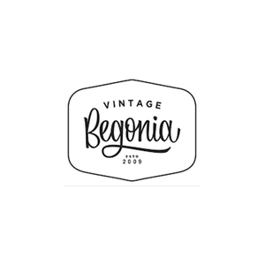 vintagebegonia brand logo for vintagebegonia.com