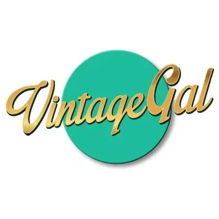 vintagegalclothing brand logo for vintagegalclothing.com