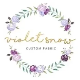 violetsnowcustomfabric brand logo for violetsnowcustomfabric.com